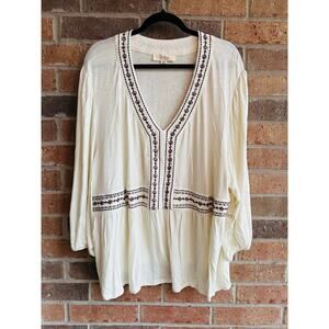 Nurture by westbound women's long sleeve blouse 3X